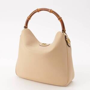 Gucci Shoulder Diana Handbag Bamboo Beige